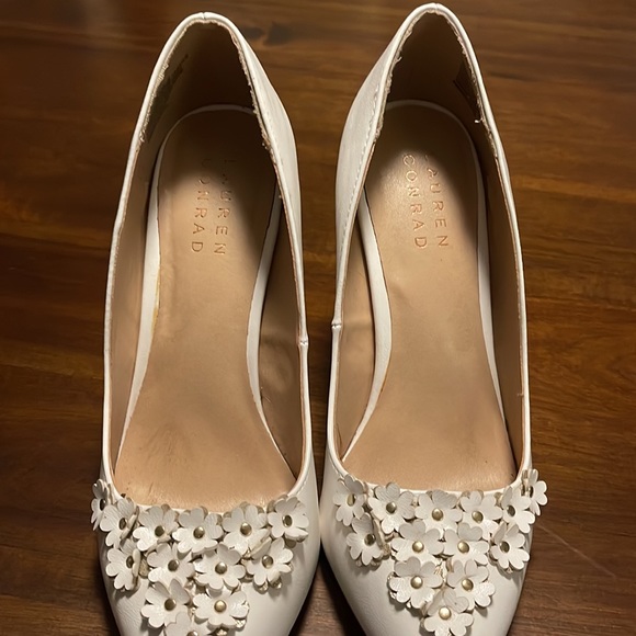 Lauren Conrad pumps with floral design. Worn one time! - Picture 2 of 6